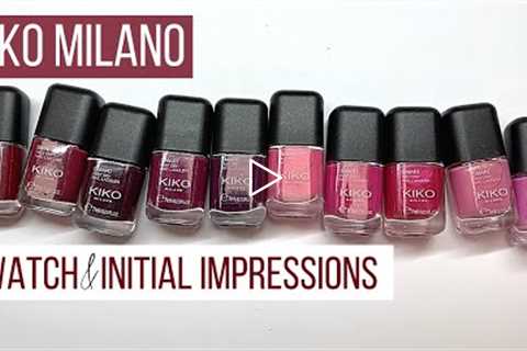 KIKO MILANO. FIRST IMPRESSIONS & SWATCH  🇮🇹