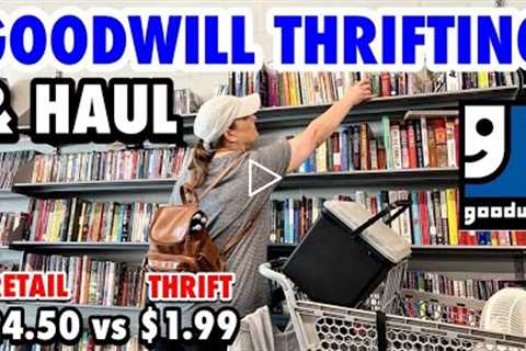 HOME DECOR THRIFT SHOPPING AT GOODWILL + THRIFT HAUL & see how I style my finds • $1.99 YES..