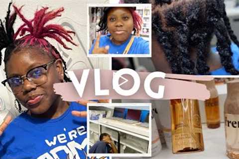 Target Run | Self Care | Loc Update | Last Minute Collage Shopping | Two Strand Twists On Locs