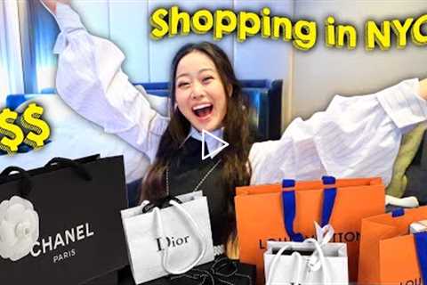 NO BUDGET SHOPPING SPREE IN NEW YORK CITY!! *he agreed to this??