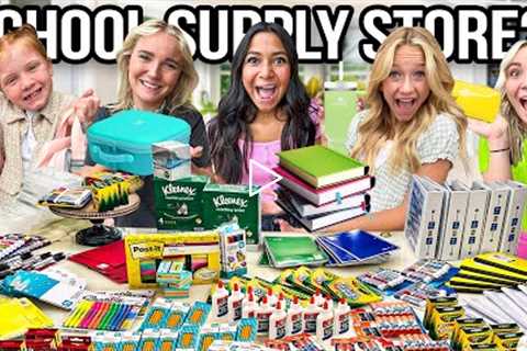 We made a SCHOOL SUPPLIES STORE in our HOUSE?!?