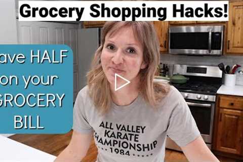 GROCERY SHOPPING HACKS! | TIPS TO SAVE HALF YOUR GROCERY BILL WITH FRUGAL FIT MOM