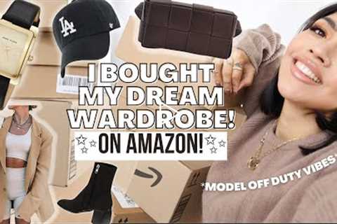 Shop With Me AMAZON ONLY! | Model Off Duty Look + Essential Capsule Wardrobe