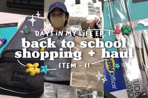 days in my life 📚🪷 ft. school supplies shopping + haul (philippines) | g11 stem student