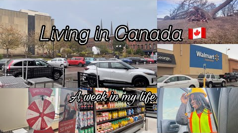 Living in Canada🇨🇦#1 :grocery shopping,first day of work,survived hurricane 😩 #pei #upei