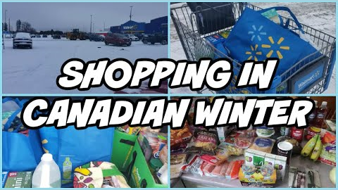 GROCERY SHOPPING IN CANADIAN WINTER
