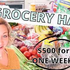 🛒 Family of 5 GROCERY HAUL 🛒 SHOP WITH ME in CANADA 🇨🇦