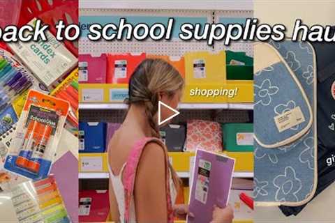 BACK TO SCHOOL SUPPLIES SHOPPING 🛒 📚 HAUL + GIVEAWAY