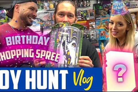 Birthday Shopping Spree w/ Ethan Page, The Bunny & Charlie • That 80's Toy Shop • Toy Hunt Vlog