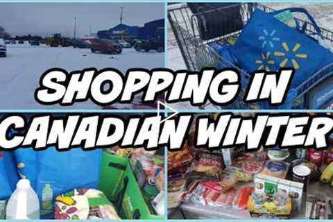 GROCERY SHOPPING IN CANADIAN WINTER