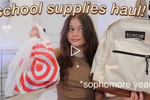 BACK TO SCHOOL SUPPLIES HAUL 2021 *sophomore year*