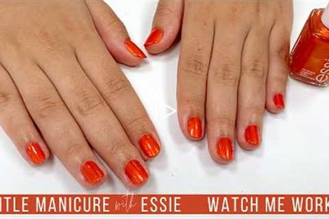 Gentle Manicure with Essie 'Make No Concessions' [Relax/Watch Me Work]