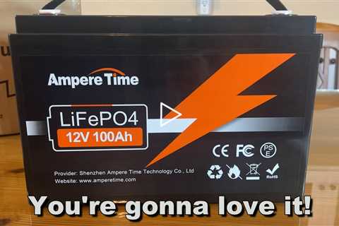 Ampere Time LiFePO4 Deep Cycle Battery 12V 100Ah