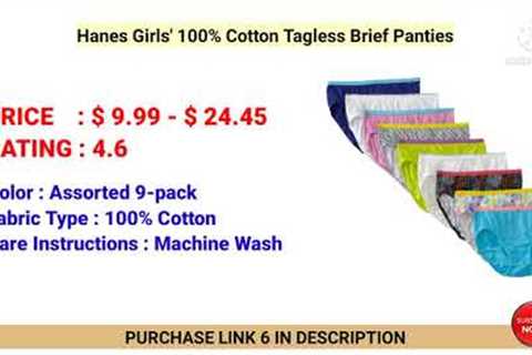 Top 10 Best and New Hanes Panties for Big Girls of 2021 | Price & Reviews