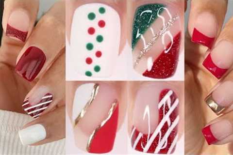 TRENDY CHRISTMAS NAIL DESIGNS 2022 |  Christmas nail art compilation using gel nail polish at home