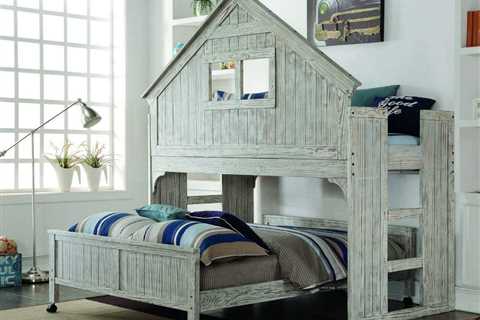 Club House Tall Loft Bed, Twin, Brushed Driftwood