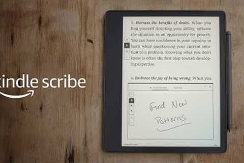 Make notes as you read with Kindle Scribe