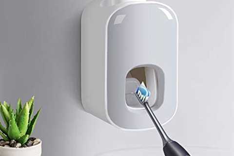 Toothpaste Dispenser,Automatic Toothpaste Squeezer Fit for Kids and Adults,Hands Free Wall Mounted..