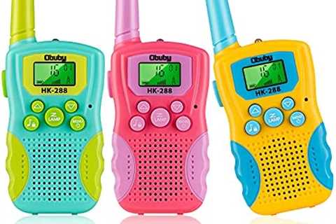 Toys for 3 4 5 6-12 Year Old Boys Girls,Obuby 3 Pack Walkie Talkies for Kids 3 KMs Long Range 2 Way ..