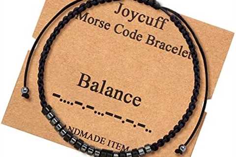 Inspirational Morse Code Bracelets for Women Men Mothers Day Birthday Christmas Gifts Mom Mother..