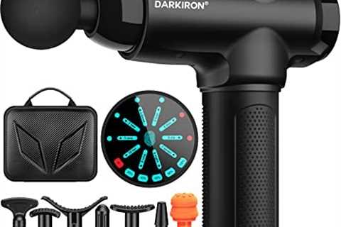 DARKIRON Massage Gun Deep Tissue, Handheld Percussion Muscle Electric Massage Gun for Athletes –..