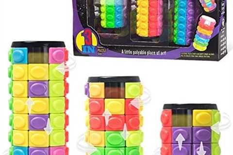 R.Y.TOYS Stocking Stuffers,Fidget Toys for Adults/Teens/Boys/Girls,Magic Cube Puzzle,Brain Teasers..