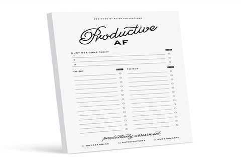 Bliss Collections To Do List Notepad, Productive AF, Magnetic Weekly and Daily Planner for..