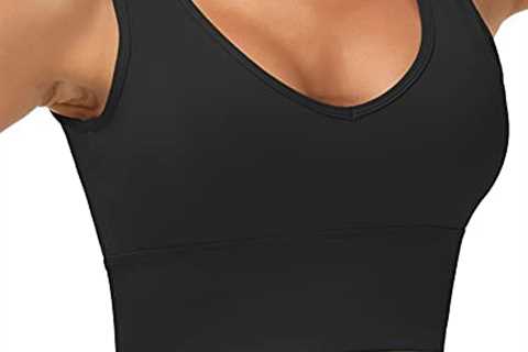 Dragon Fit Womens Longline Sports Bra Reversible Padded Yoga Bras Workout Crop Tank Tops for Gym..