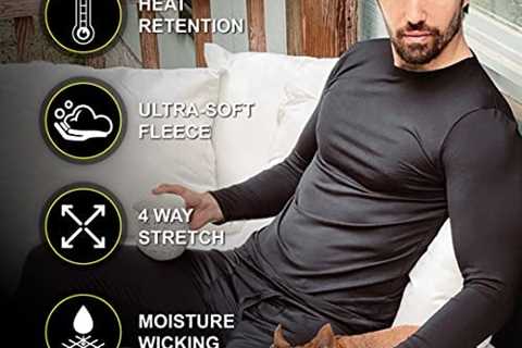 Thermajohn Long Johns Thermal Underwear for Men Fleece Lined Base Layer Set for Cold Weather