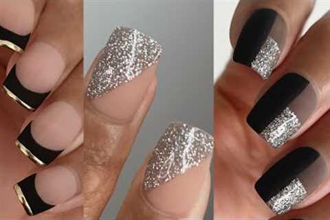TRENDY NEW YEARS EVE NAIL DESIGNS |  NYE nail art compilation using gel nail polish at home | chrome