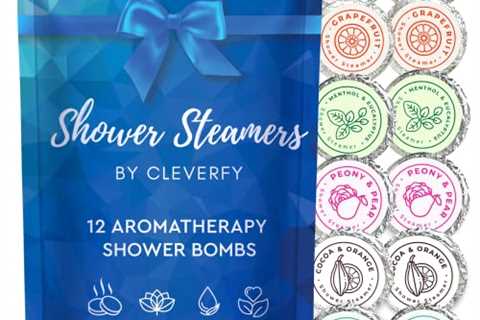 Cleverfy Shower Steamers Aromatherapy – Pack of 12 Shower Bombs with Essential Oils. Relaxation..