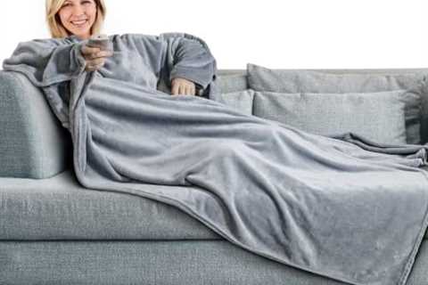 UHdod Wearable Throw Blanket Oversized Comfy Blanket Hoodie for Sofa, Cozy Blankets Gifts for Women ..