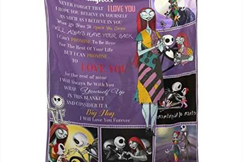 to My Daughter Nightmare Before Christmas Blankets from Dad Mom,Nightmare Before for Daughter..