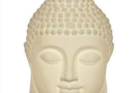 Buddha Head Lamp LED Bedside Or Table Light Large 20"