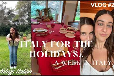 ITALY FOR THE HOLIDAYS | TRAVEL AROUND ITALY WITH ME | All things Italian, trying lots of food..