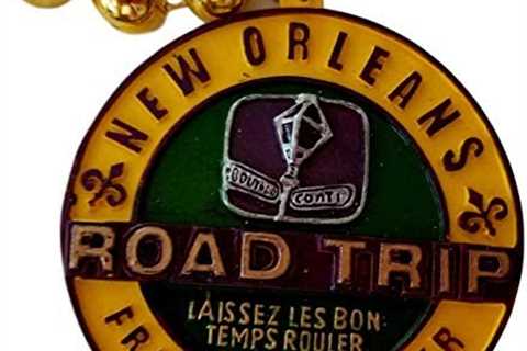 Road Trip New Orleans French Quarter Mardi Gras Bead Necklace