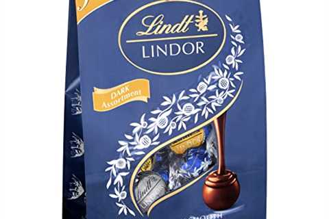 Lindt LINDOR Assorted Dark Chocolate Candy Truffles, Assorted Chocolate with Smooth, Melting..