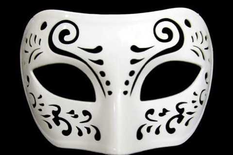 Dream Tale White Venetian Masquerade Mask – Mardi Gras Prom Party (STC12924)