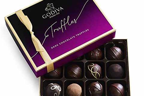 Godiva Chocolatier Dark Chocolate Truffles Assorted Chocolate Gift Box, 12 pc.