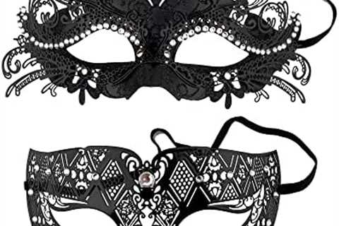 Couples Masquerade Mask Set for Women Mascarade Mardi Gras Masks for Men Halloween Christmas Party..