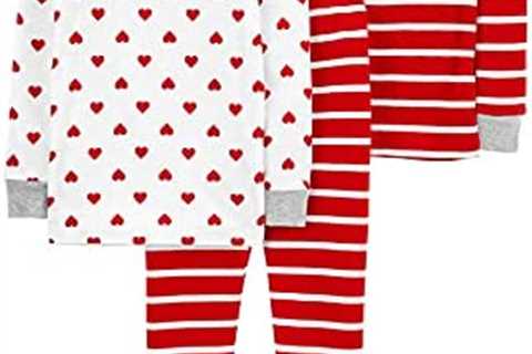 Simple Joys by Carter’s Boys’ 3-Piece Snug-Fit Cotton Valentines Pajama Set