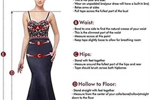 FCOMES Women’s Short Sleeves Sequins Mermaid Evening Dress Formal Party Prom Gowns