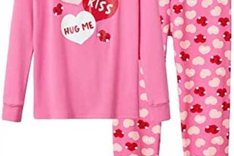 Sleepover Pajama Set for Girls Tie Dye Cotton Snug-fit Long Sleeve PJ Size 4T-14