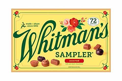 Whitman’s Sampler Gift Box of Assorted Chocolates, 36 Ounce (72 Pieces)