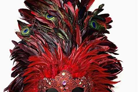 Storm buy] Women Lady Girls Costume Venetian mask Feather Masquerade Mask Halloween Mardi Gras..