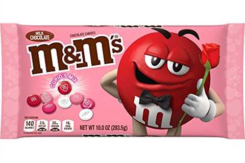 M&M’S Valentines Day Milk Chocolate Candy, Cupid’s Mix, 10 oz