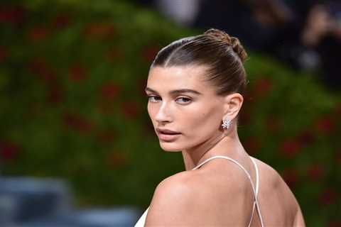 This Hailey Bieber Party Look Is an Ode to the Garter Belt—See Pics