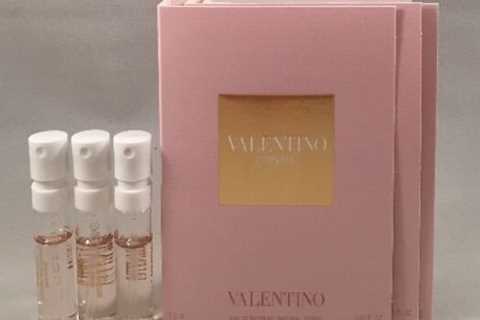 3 Valentino Donna Eau de Parfum Women Spray Sample Travel Vial .05 oz/1.5 ml Lot