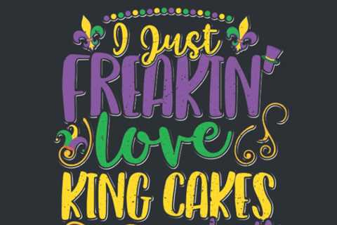 Weekly & Monthly Planner One Year Undated: Mardi Gras Freakin’ Love King Cakes Party 8.5×11 Large..