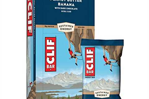 CLIF BARS – Energy Bars – Peanut Butter Banana with Dark Chocolate – Made with Organic Oats – Plant ..